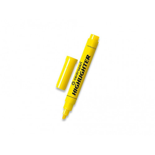 Marker evidențiator Centropen. Galben