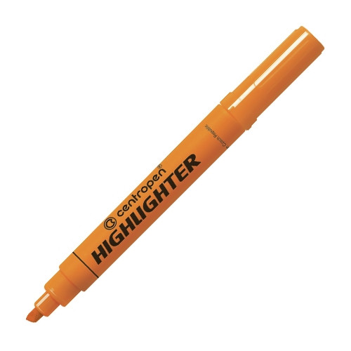 Marker evidențiator Centropen. Portocaliu