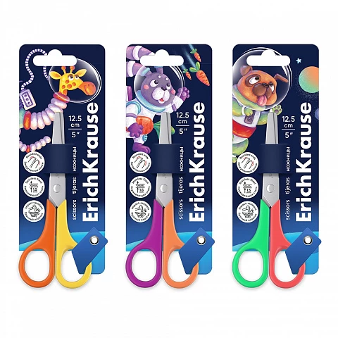 Foarfeca ErichKrause FunCut Space Animals, 12.5 cm