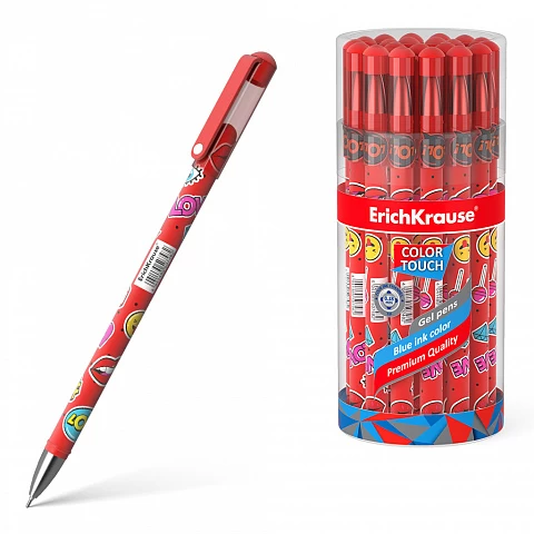 Pix cu gel ErichKrause® Color Touch® Sweet love, ink color:  albastru
