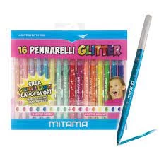 Carioci triangulare cu sclipici+pastel set 8+8 buc.