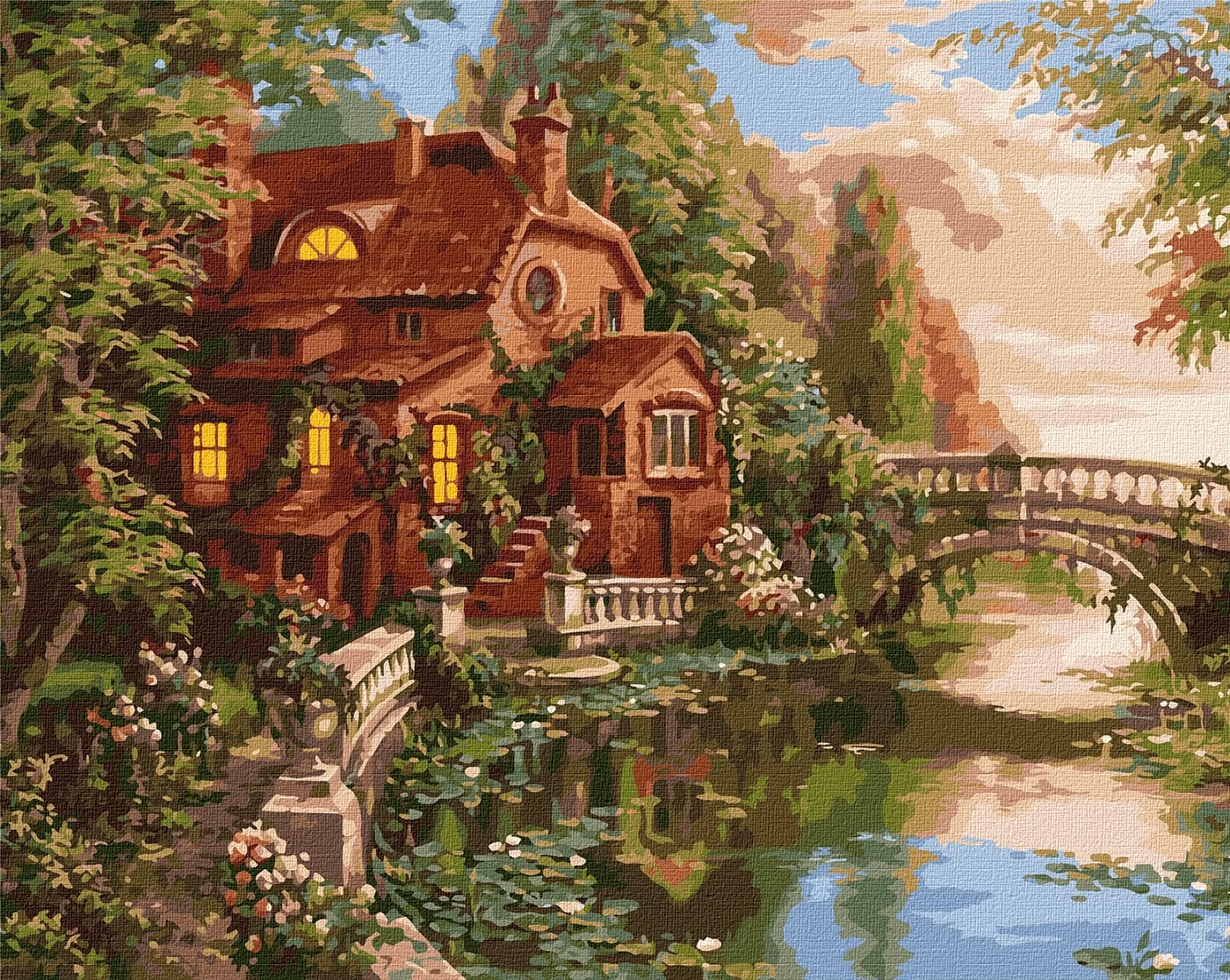 Tablou pe numere "Casa de vis" 40x50cm KHO2508