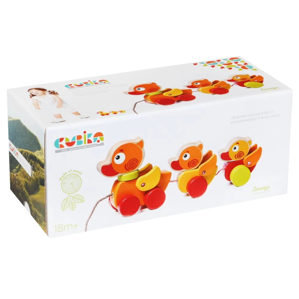 Jucarie din lemn pe sfoara "Ratuste"