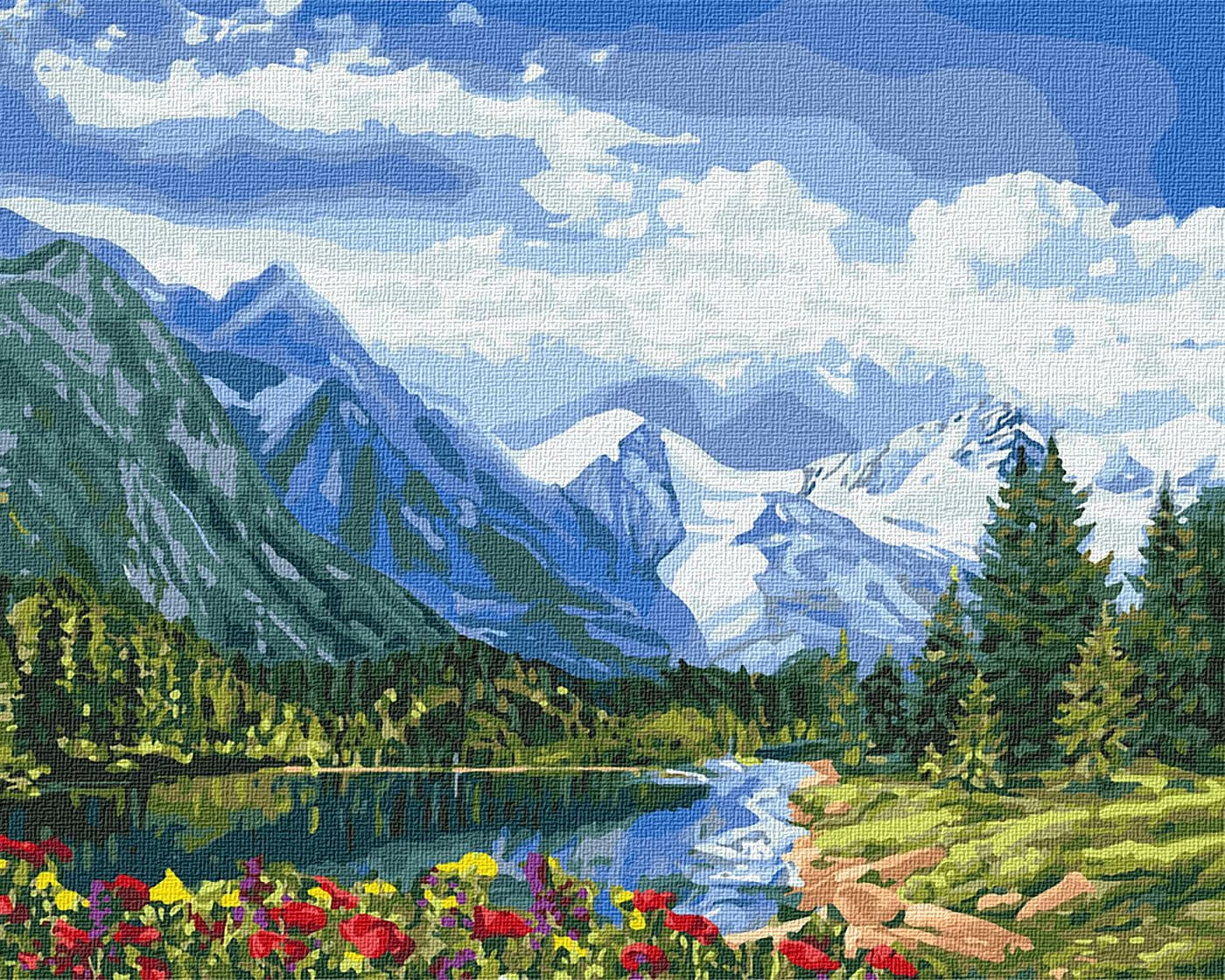Tablou pe numere "Perfectiune alpina" 40x50cm KHO2288