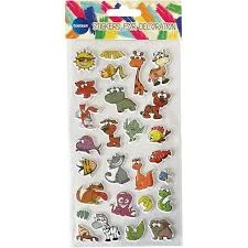 Abtibilduri decorative Cartoons Puffy 190x100mm
