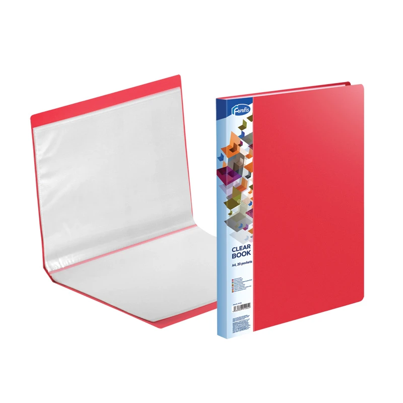 Mapa plastic A4 20 file rosu