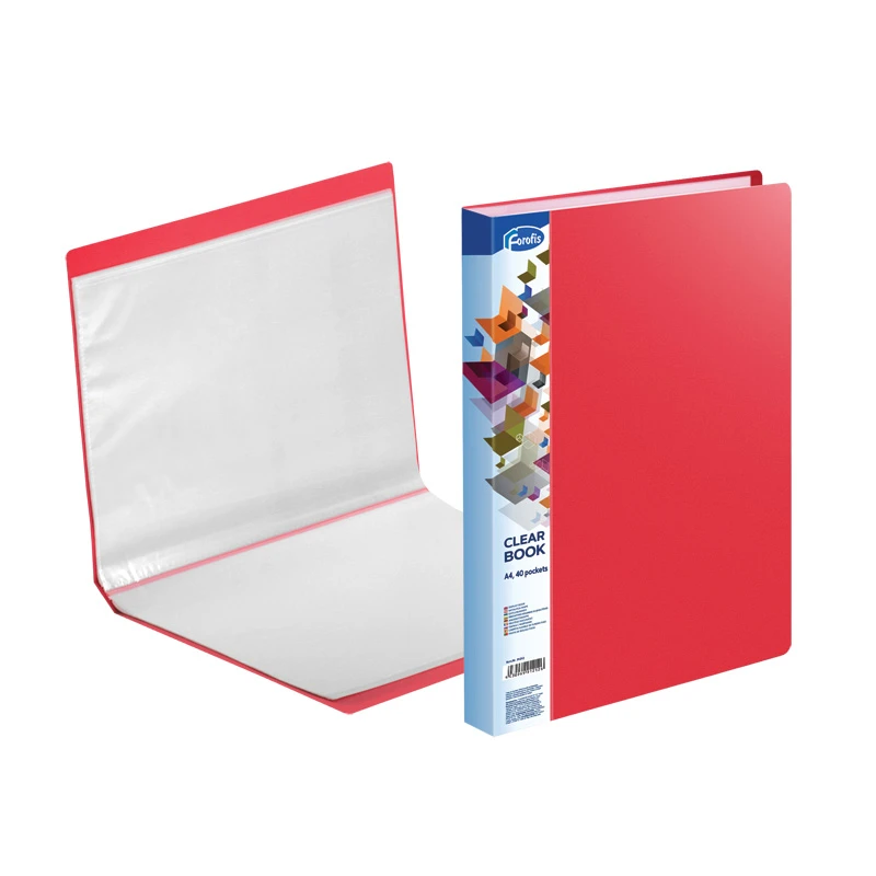 Mapa plastic A4 40 file rosu