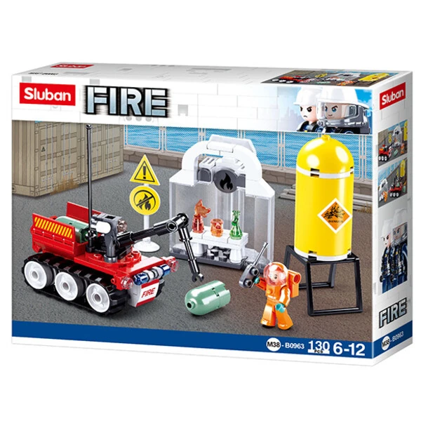 Set de construcție ”Exerciții de incendiu”, 130 elem.
