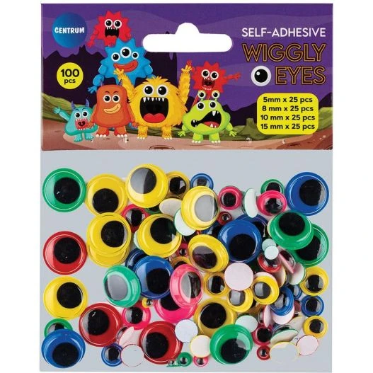 Ochisori plastic, set 25buc. div.marimi,negru-color