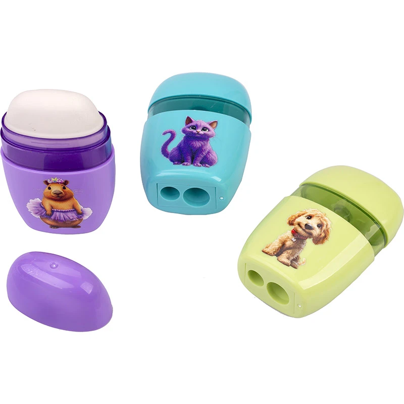 Ascutitoare plastic cu container si radiera (20) / Centrum