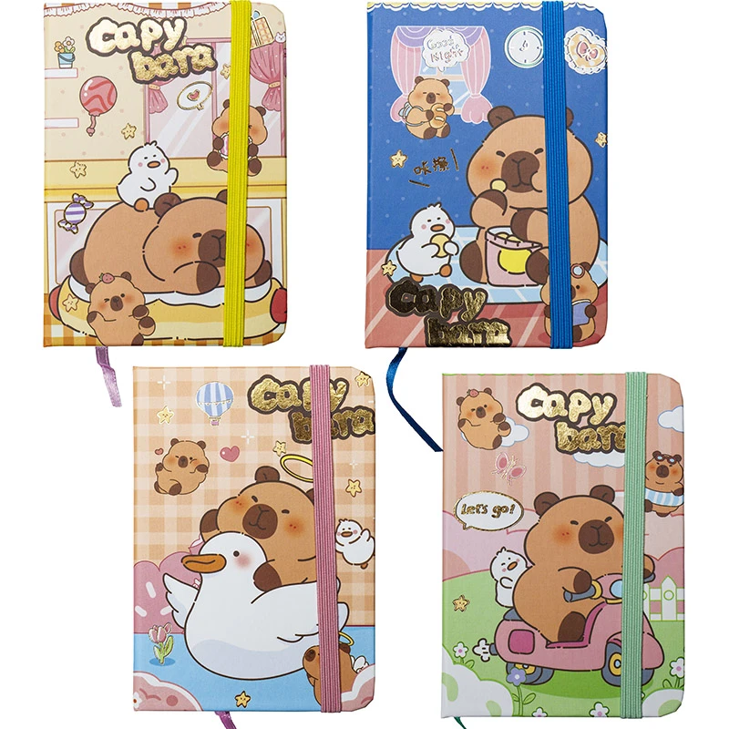 Carnet cu elastic, 80 foi ,A7, CAPYBARA (12) / Centrum