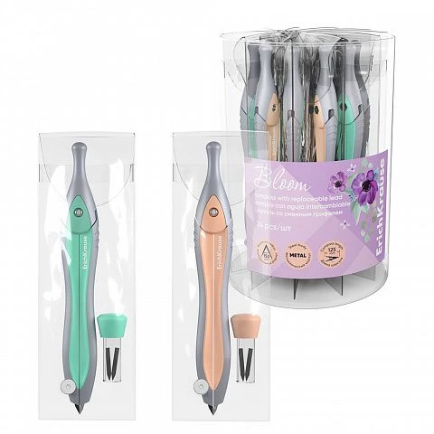 Compas metal 125mm Pastel Bloom,(24) ErichKrause