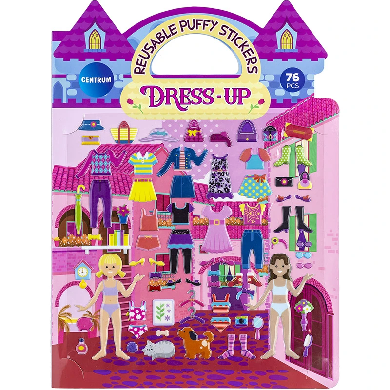 Abtibilduri decorative DRESS-UP Puffy 185x185mm (36) / Centrum