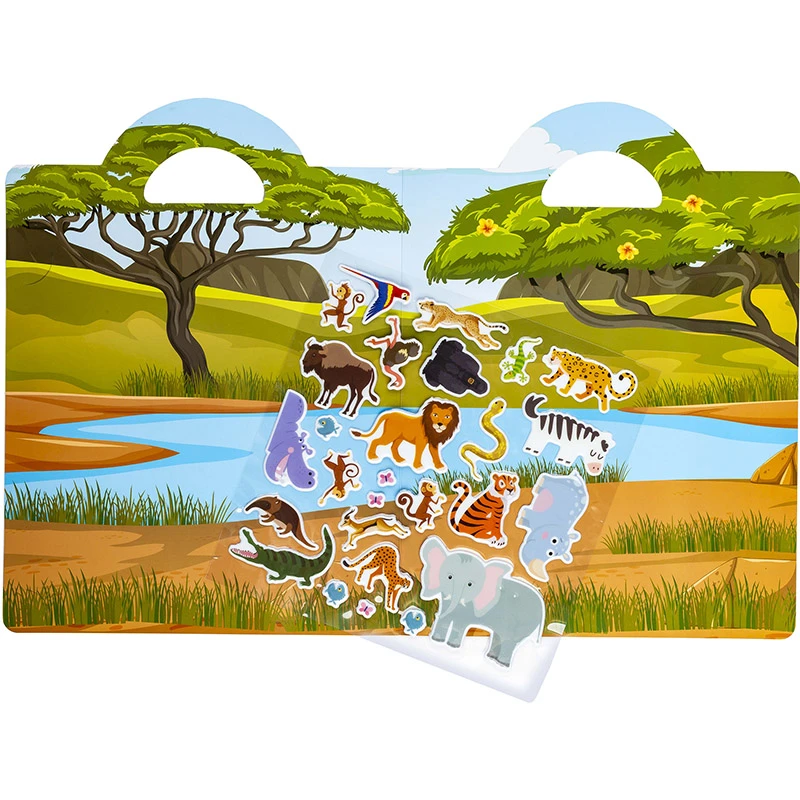 Abtibilduri decorative SAFARI Puffy 185x185mm (36) / Centrum
