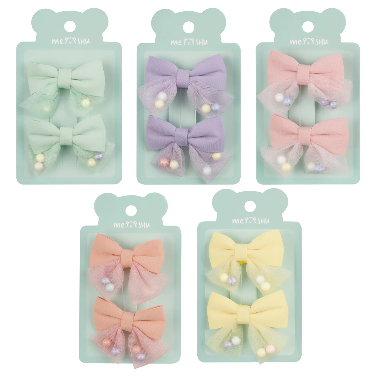 Agrafe de par , clama-funda,set 2 buc.div.cul. MESHU
