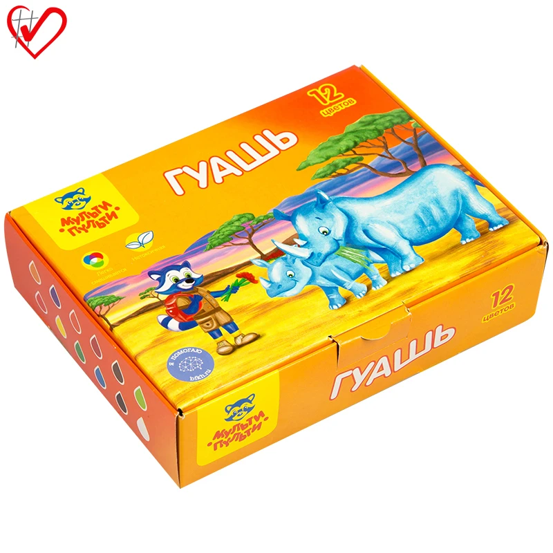 Guasa 12 cul.Raton in Africa, 20ml, MULTI PULTI