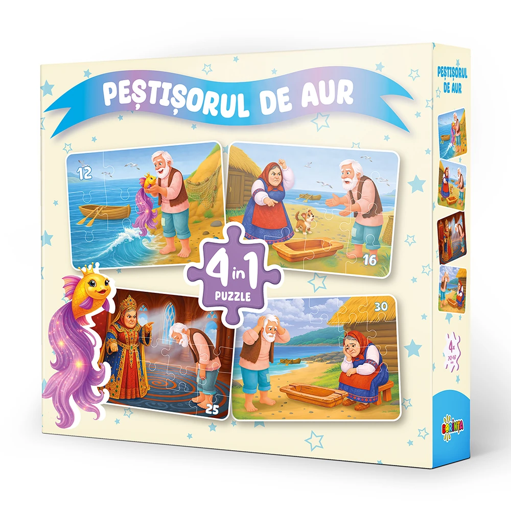 Puzzle 4in1 Pestisorul de Aur