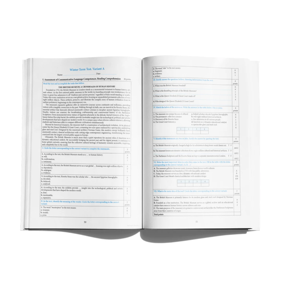 English Tests. Level B1.2 (cl.11)