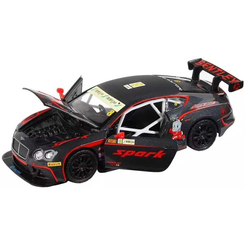 Mașină din metal 1:32 Bentley Continental GT3 (se deschid usile)  (32353A)