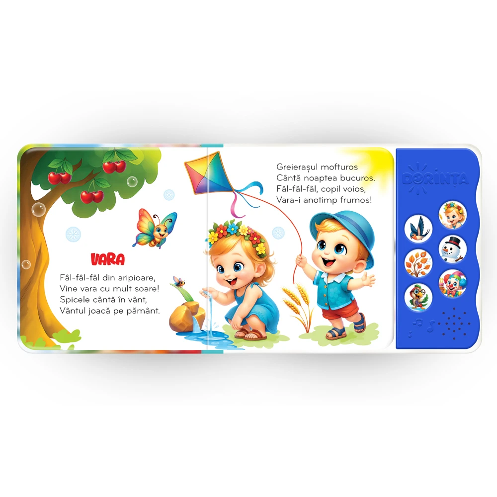 Sonorici - Carte cu sunete / carte sonoră. Anotimpuri magice