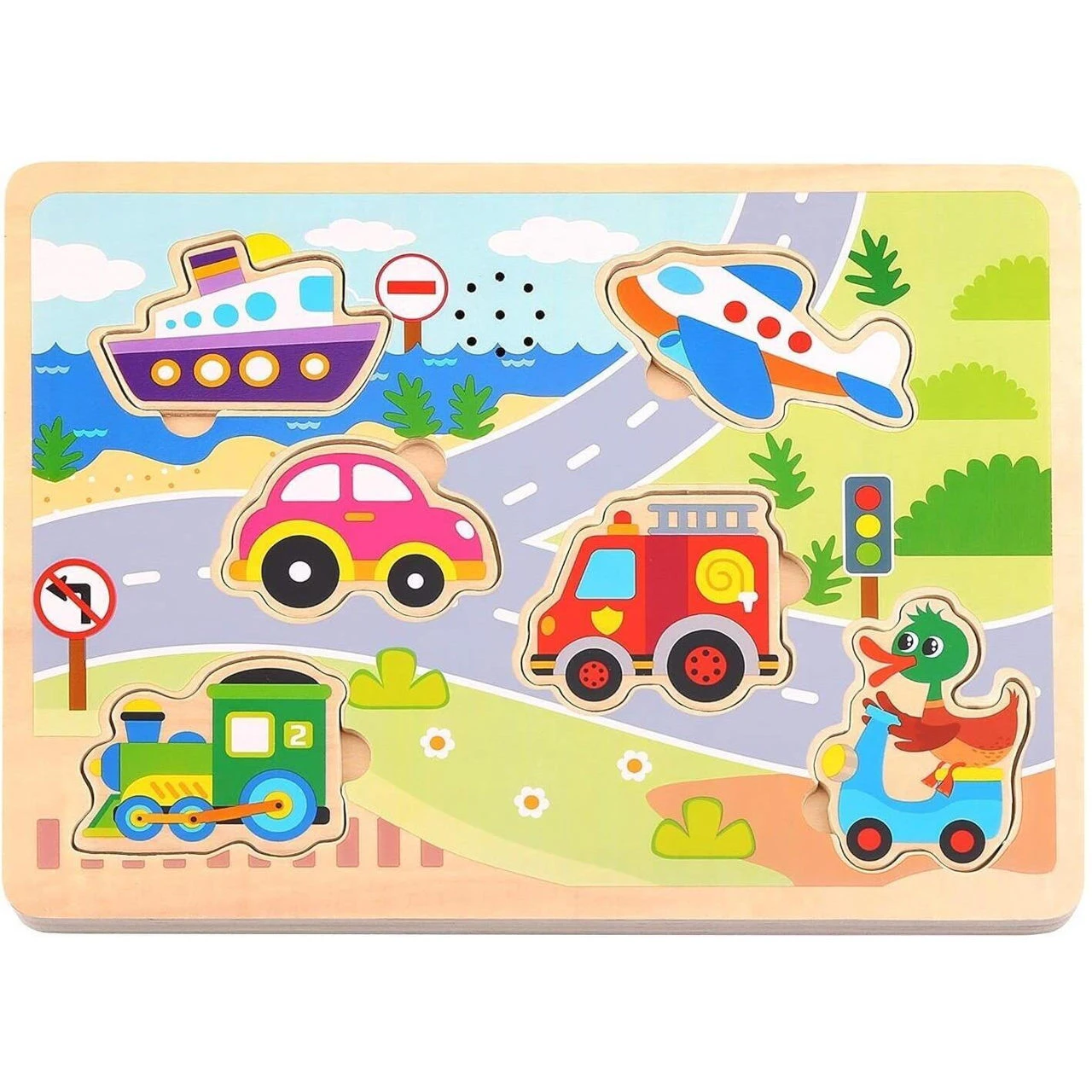 Jucarie puzzle din lemn  (42553)