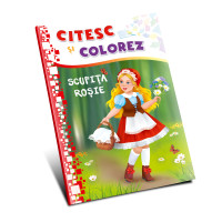 Citesc și colorez (pe silabe). Scufița Roșie