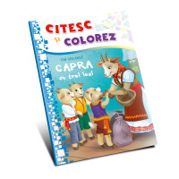 Citesc și colorez (pe silabe). Capra cu trei iezi