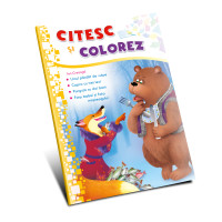 Citesc și colorez (pe silabe). Ursul păcălit de vulpe