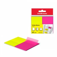 Foi pentru notite ErichKrause Neon, 50x75 mm, 60 buc., 2 culori