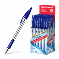 Pix retractabil ErichKrause® R-301 Classic Matic&Grip 1.0, albastru