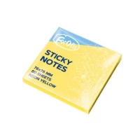Foi pentru notite 76x76mm 80foi. (neon galben)