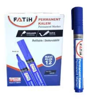 Marker albastru Permanent varf oblig tesit fatih