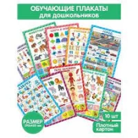 Обучающие плакаты. Знания для дошкольников.