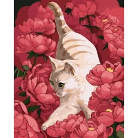 Tablou pe numere "Pisca in flori" 40x50 cm KHO4347