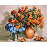 Tablou pe numere "Îmbratisari florale" 40x50 cm KHO5657