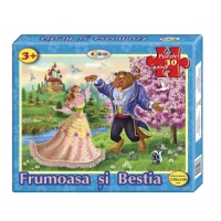 Puzzle Frumoasa și Bestia 30ps.