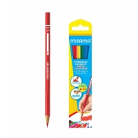Creioane COLORATE triangulare 3.3 mm set 6 cul