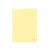 Dosar Plastic A4 Premium galben transparent