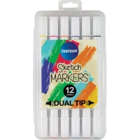 Marker varf dublu set 12 cul.