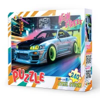 Puzzle 240ps.  Neon Street. Steel storm