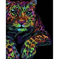 Tablou pe numere  40x50 cm "Pop-Art Leopard"