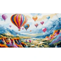 Tablou pe numere 50x25 cm ""Zborul viselor"