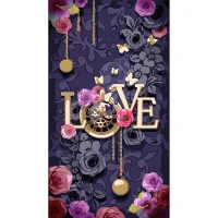Tablou pe numere 50x25 cm "Love"