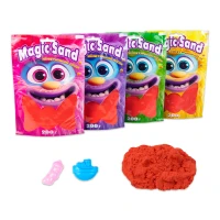 Nisip cinetic Magic sand rosu, 0,200 kg