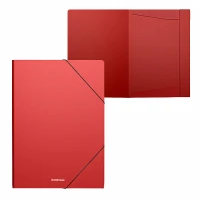 Mapa din plastic cu elastic pe colturi A4,rosu