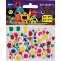 Ochisori plastic, set 25buc. div.marimi,color-alb