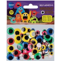 Ochisori plastic, set 25buc. div.marimi,negru-color