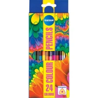 Creioane colorate triangulare duble 12buc/24cul ART