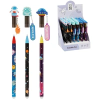 Pix gel cu radiera "Space Heroes"  albastru 0,5mm(36)/ MESHU