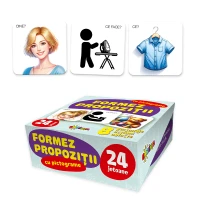 24 jetoane. Formez propozitii cu pictograme